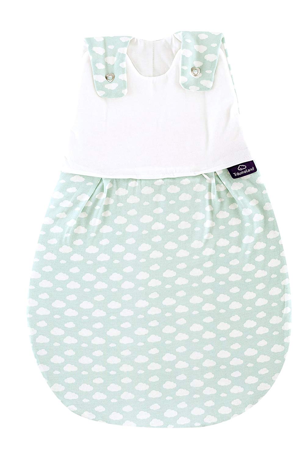 Traeumeland Dreams Country S0100607 Outdoor Sleeping Bag Love Me Clouds Mint, 18/24Mont