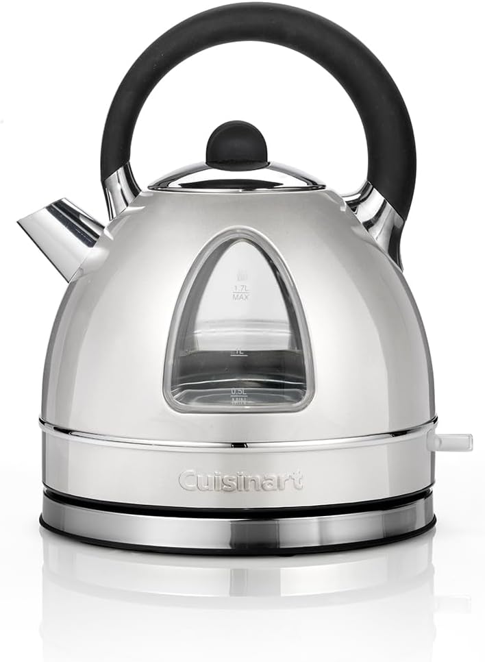 Cuisinart Traditional Kettle | Fast Boil Cordless Quiet Easy Pour | Removable Limescale Filter | 1.7L Capacity | Matching Toasters Available | Pearl