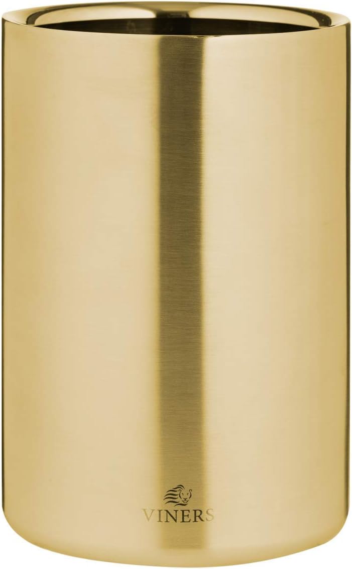Viners Barware Gold Double Wall Ice Cube Tray, 1.3 Liter