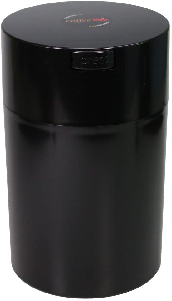 Tightpac America, Inc. Tightpac America, Inc. Coffeevac, 450 g Vacuum Sealed Coffee Jar, Blue Tinted Lid & Mug
