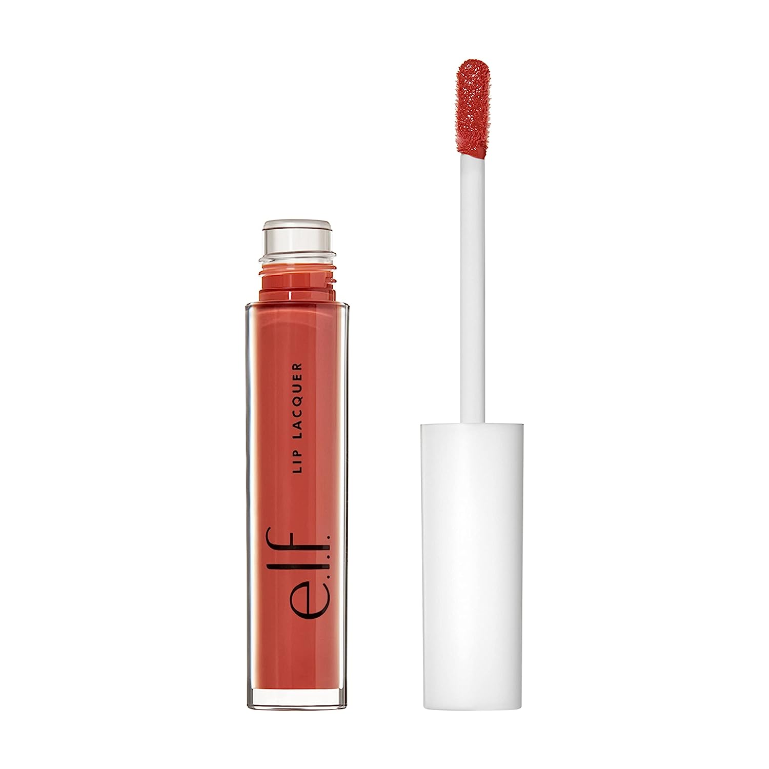 e.l.f. e.l.f. eleven. Lip Lacquer, Non-Adhesive, Ultra Shiny Lip Gloss With Plain Color, Vegan & Cruethy Free, Moody, 2.5 ml