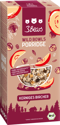 3Bears Porridge \'Wild Bowls\' hearty Bircher, 350 g