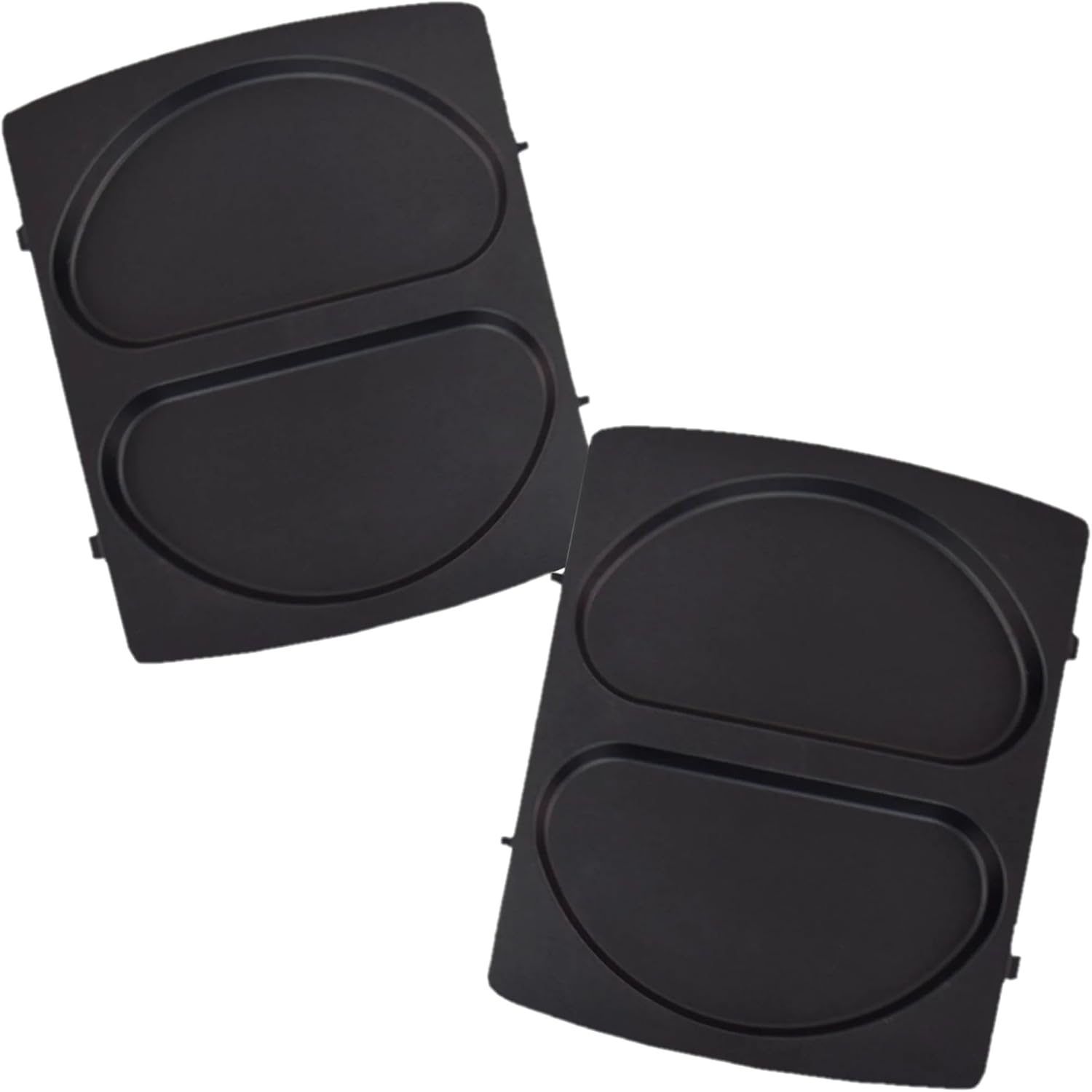 Syntrox Germany Removable plates for Multimaker ZN-2000W, non-stick coated, many possible uses, stainless steel, replacement plates, spare parts Multimaker (omelette)