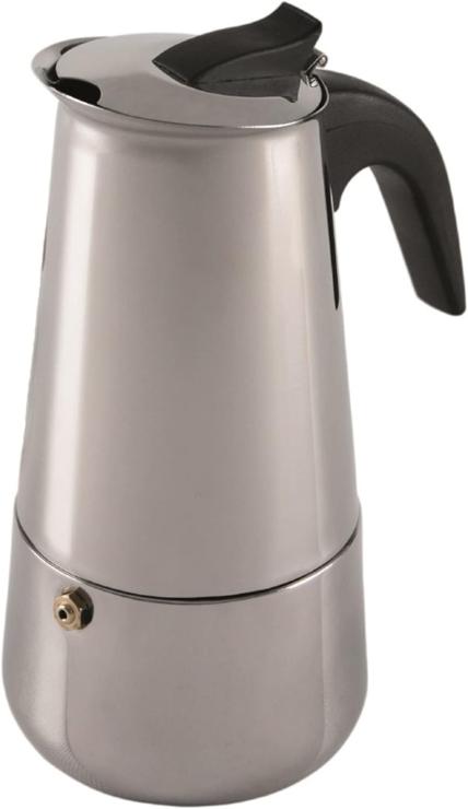 Domotti Vella Coffee Maker 450 ml 8 x 10 x 22.5 cm Espresso Maker Coffee Maker All Hobs Induction Steel