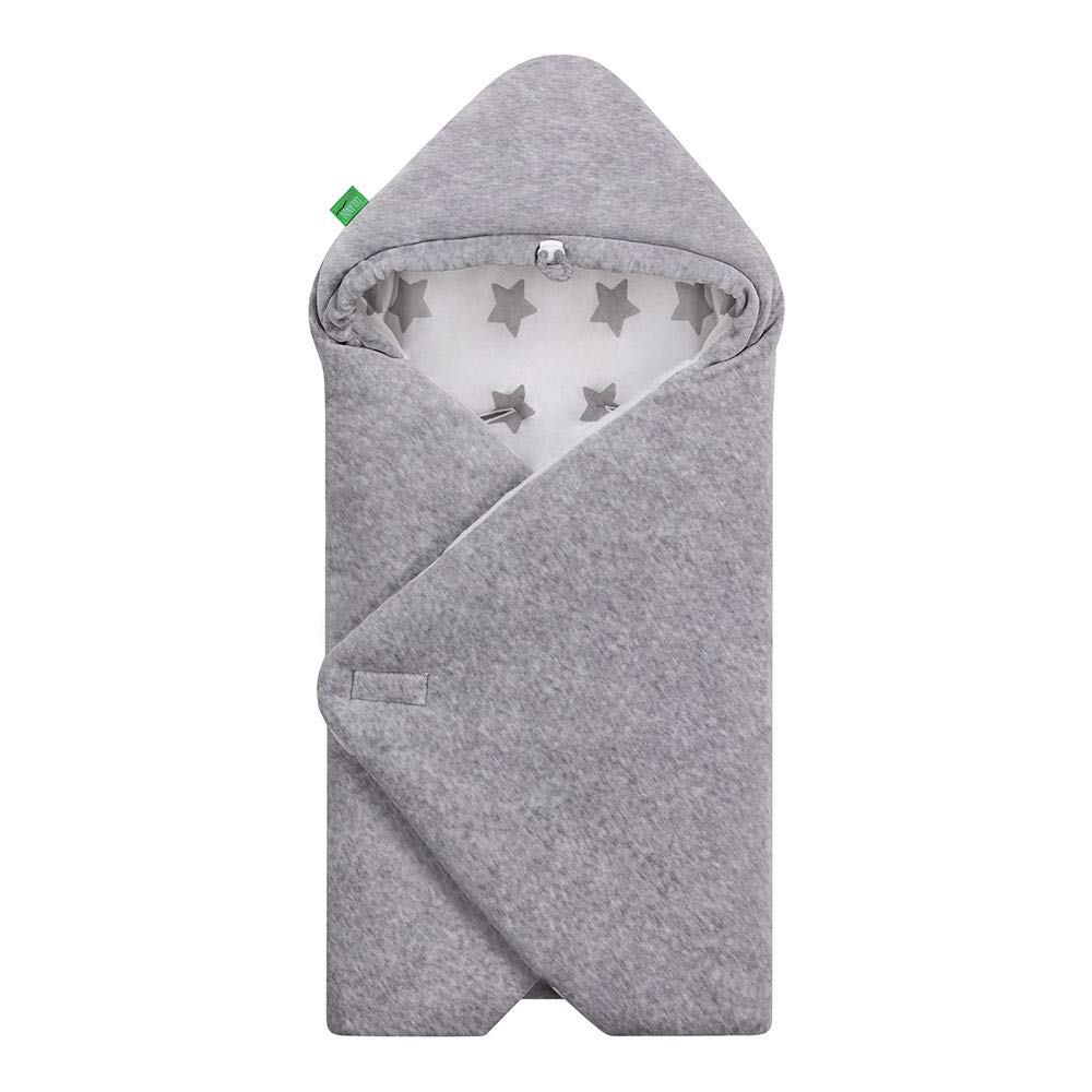 LULANDO YETI Velour Swaddling Blanket for Baby Seat, 75 x 75 cm