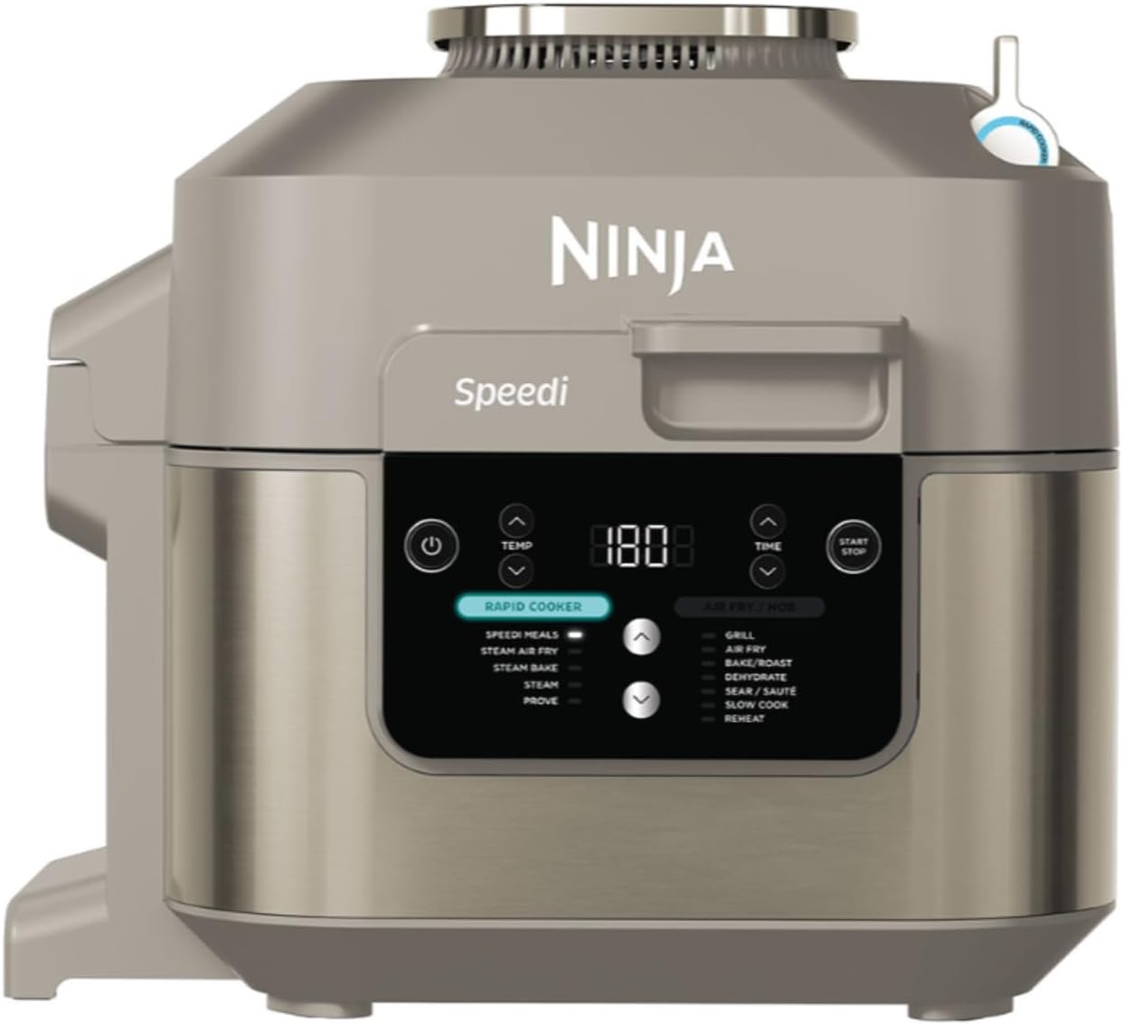 Ninja Speedi Multicooker, 5.7 L, 12-in-1 Multicooker, Air Fryer Hot Air Fryer, Slow Cooker, Slow Cooking, Grilling, Baking, Stone Gold ON500EUSTGD