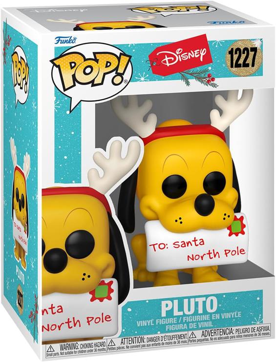 Funko Pop! Disney: Holiday - Pluto - Vinyl Collectible Figure - Gift Idea - Official Merchandise - Toys For Children and Adults - Model Figure For Collectors and Display