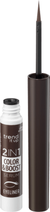 trend !t up Eyeliner 2in1 color & boost serum Brown 020, 1,7 ml