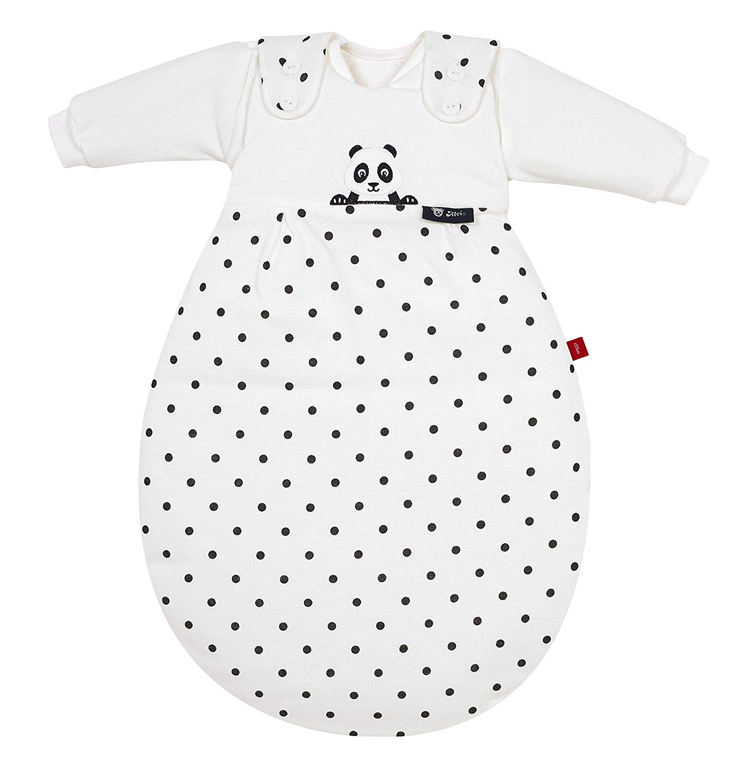 ALVI Baby-Mäxchen Baby Sleeping Bag 3 Pieces S. Oliver Panda Bear Black 80/86