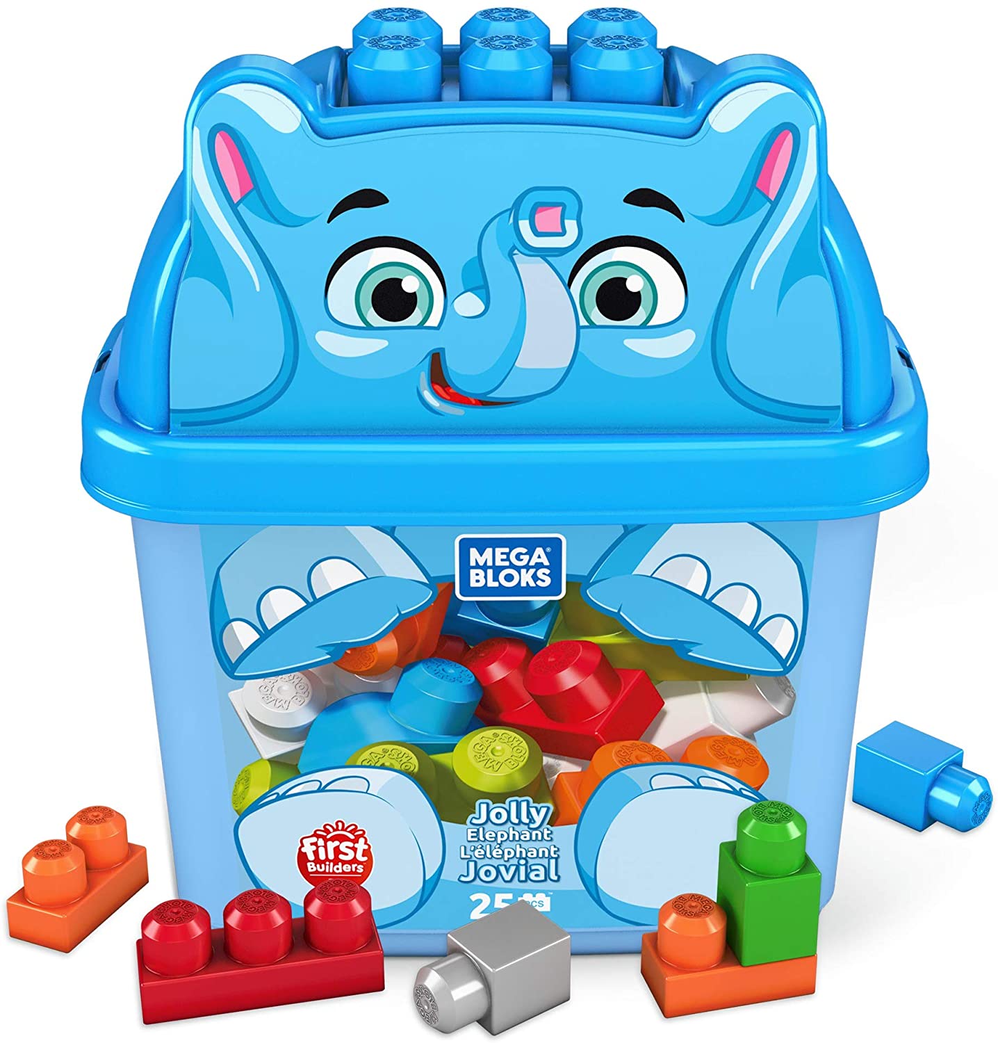 Mega Bloks Gpg21 Mega Bloks Elephant Building Block Box (25 Pieces) Toy Fro