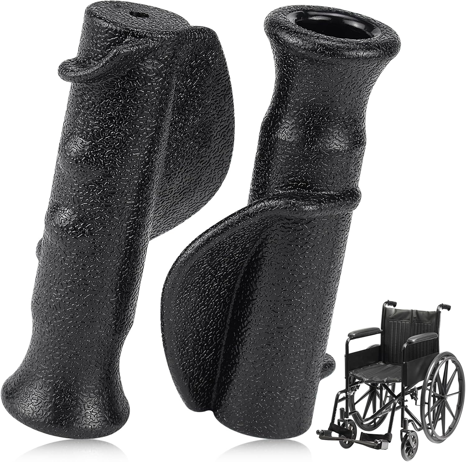Rollator Handles, Pack of 2 Handle for Rollator, Rollator Replacement Parts for Elderly and Disabled Patients (2.2 cm)