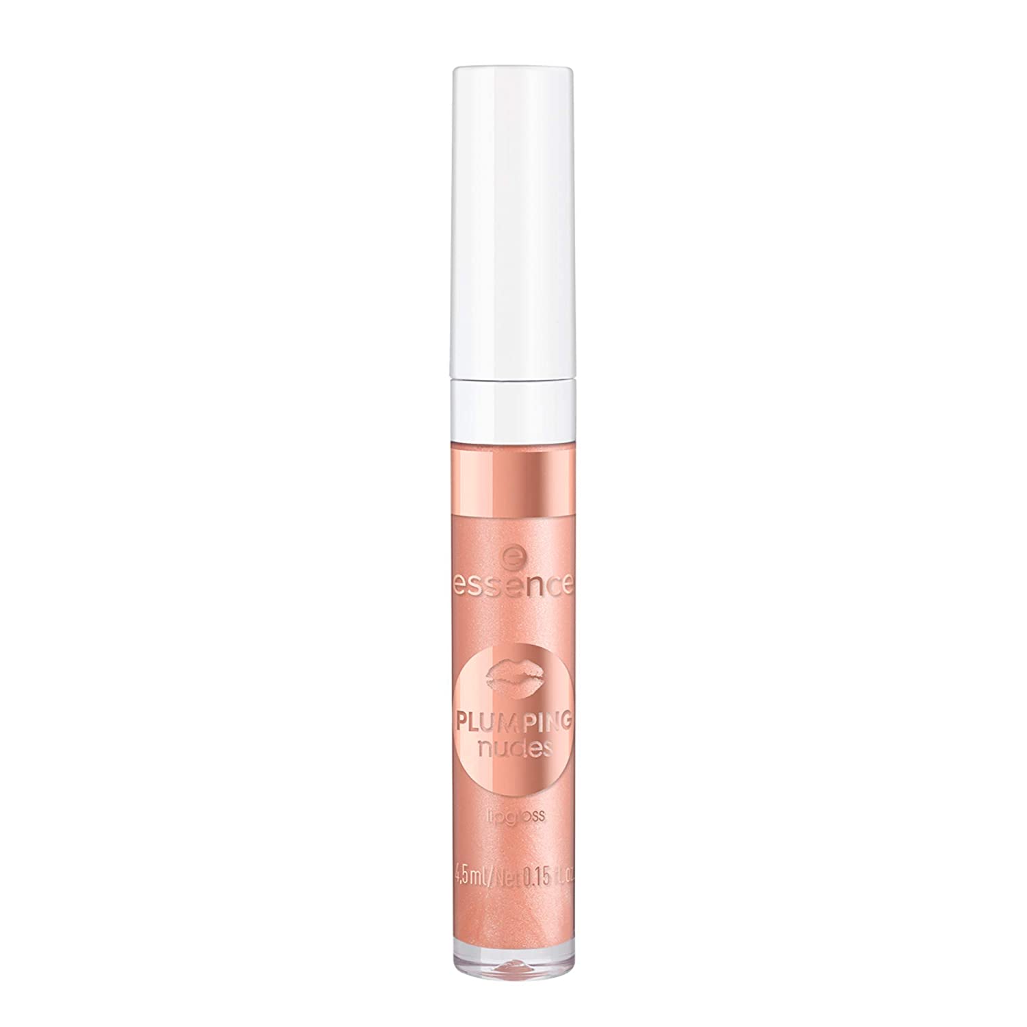 essence cosmetics essence PLUMPING Nudes Lip Gloss, No. 01 XXL Charming, Nude, Enlargeing, Shiny, Vegan, Complies with Our Clean Beauty Standard, Oil-Free (4.5 ml), ‎01 charm