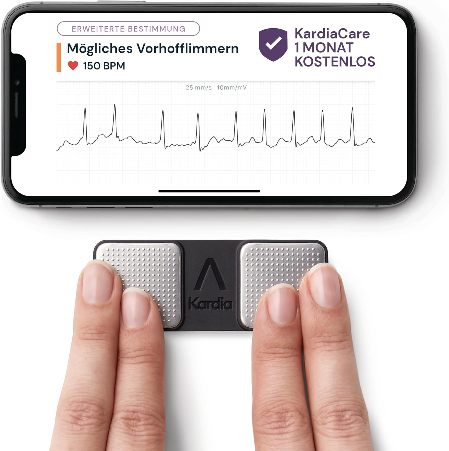 AliveCor Store KardiaMobile 1 Channel Personal ECG Heart Rate Monitor - Records ECGs at Home, Detects Atrial Fibrillation, Fast Results, Works with Most Smartphones