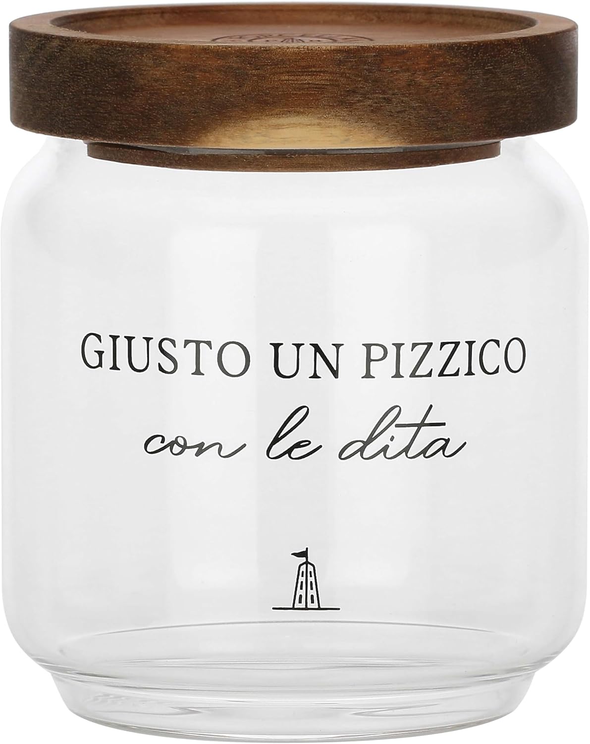 La Porcellana Bianca - Borosilicate Glass Salt Container, Capacity 400 ml, Collection I Garbati