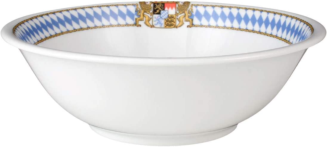 Seltmann Weiden 001.452275 Compact Bayern Round Bowl, Blue/White/Yellow/Red