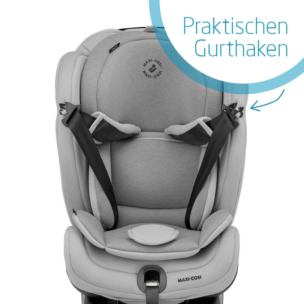 Maxi-Cosi Titan Plus, Growing Child Seat with ISOFIX, ClimaFlow Function and Reclining Position, Group 1/2/3 Car Seat (9-36 kg) Suitable for Approx. 9 Months to 12 Years, Assorted Colours