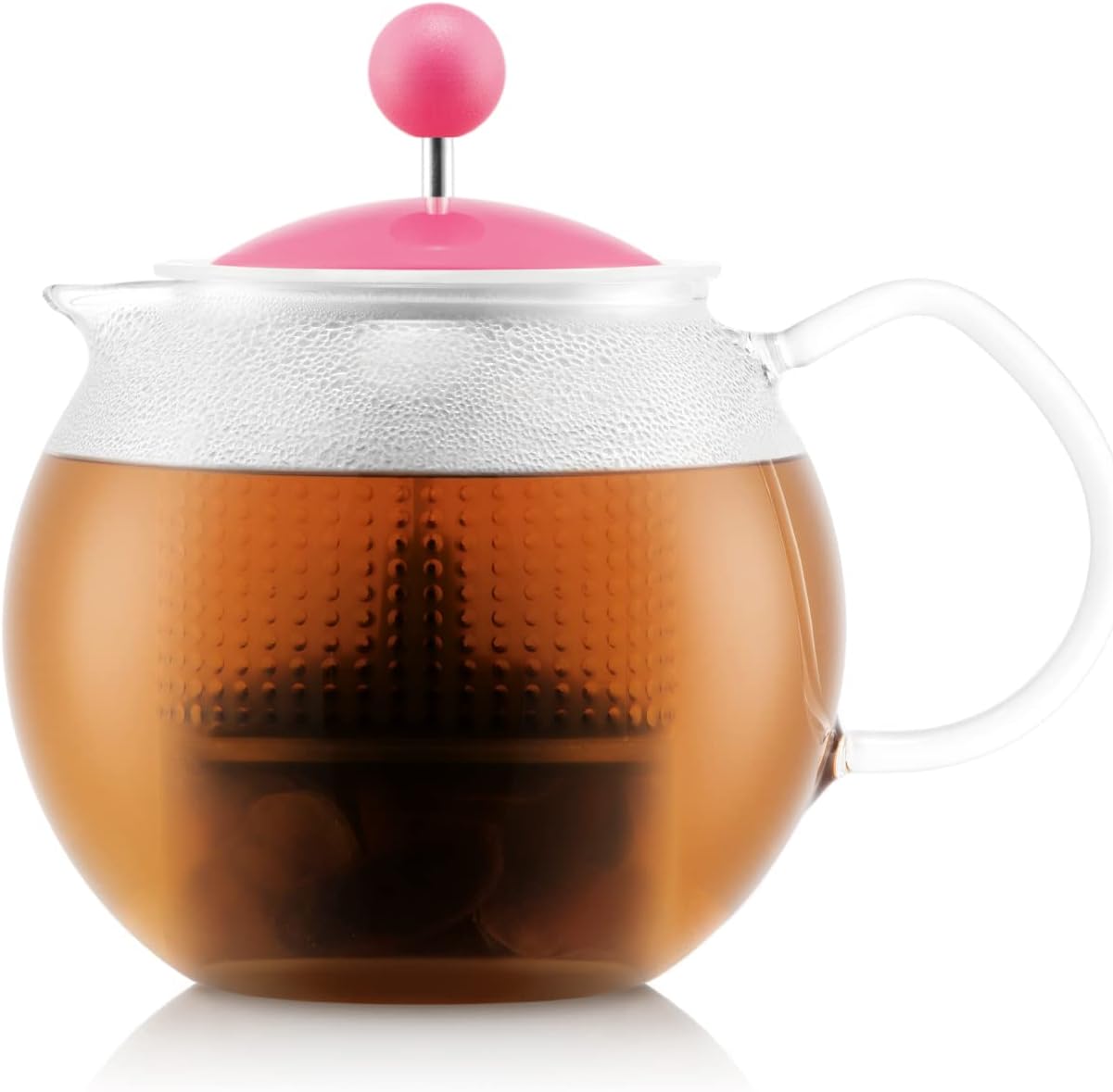 Bodum Assam 1823-539B Teapot with Plunger, Glass Handle, Lid and Plastic Filter, 0.5 L