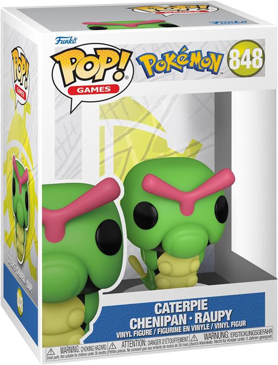 Funko Pop! Games: Pokemon - Caterpie - Caterpie - Vinyl Collectible Figure - Gift Idea - Official Merchandise - Toys for Children and Adults - Video Games Fans - Model Figure for Collectors