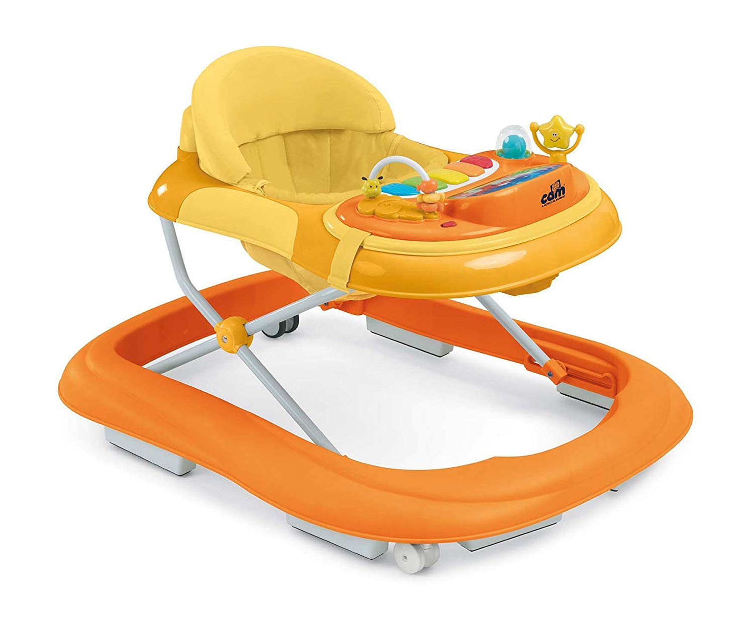 CAM Il Mondo del Bambino - art.V253/E - Giocando Walker - Perfect from 0 to 18 Months - Orange
