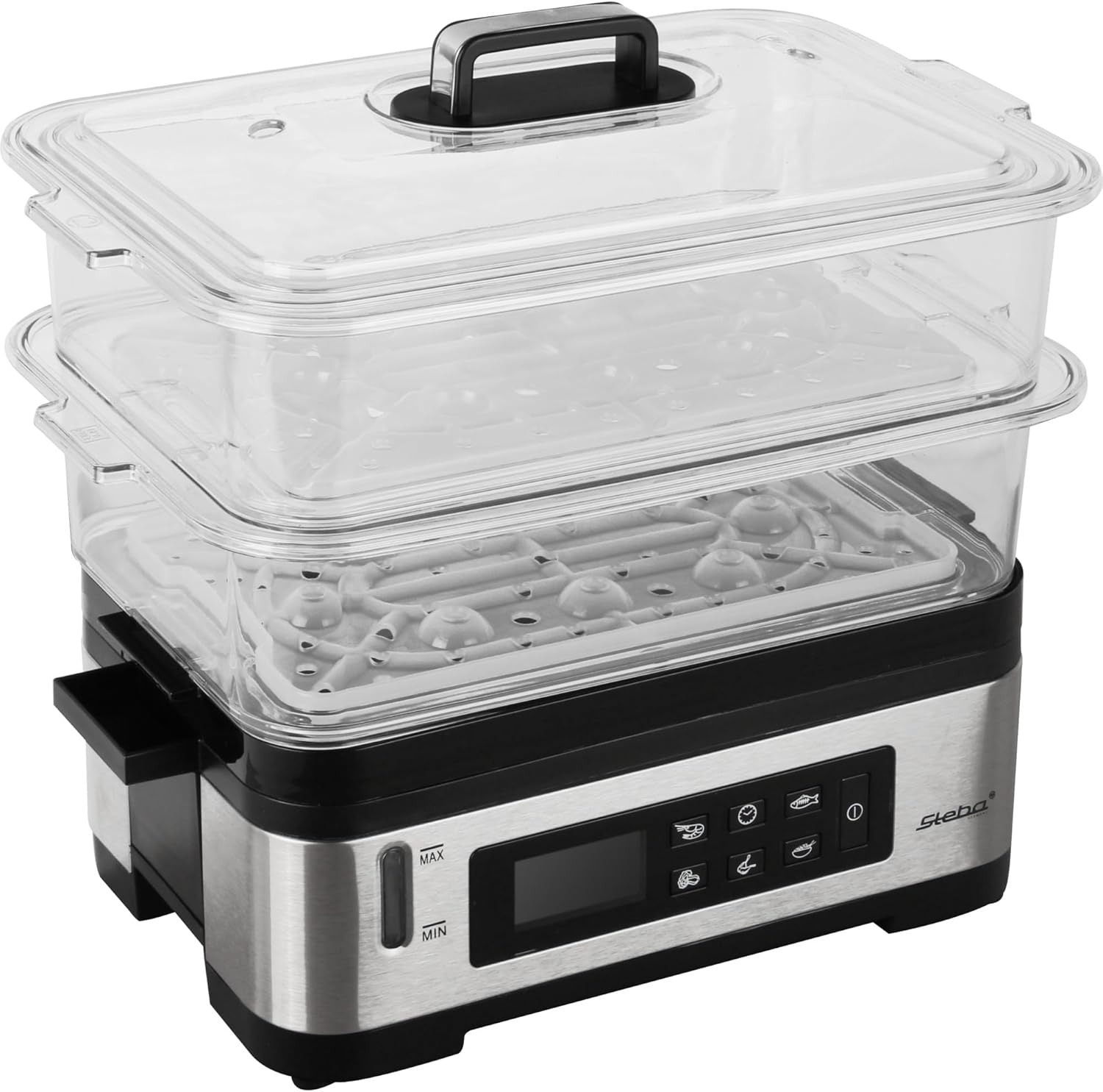 Steba Germany Steam Cooker Rice Cooking Function DG 2 Steel