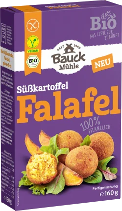 Bauck Mühle ready mix sweet potato falafel, vegan, 160 g