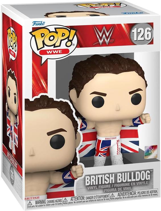 Funko Pop! WWE: British Bulldog - Davey Boy Smith - Vinyl Collectible Figure - Gift Idea - Official Merchandise - Toys For Children and Adults - Sports Fans - Model Figure For Collectors