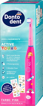 Dontodent Electric Toothbrush for Children Active Young Pink, 1 pc
