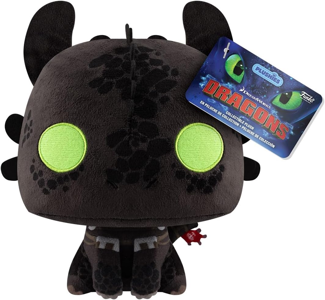 Funko Pop! Plush: HTTYD – Toothless - () - How to Train Your Dragon - Plush Toy - Birthday Gift Idea - Official Merchandise - Stuffed Plush Toys For Children and Adults