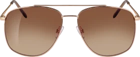 SUNDANCE sunglasses adult aviator sunglasses with gold metal frame, 1 piece