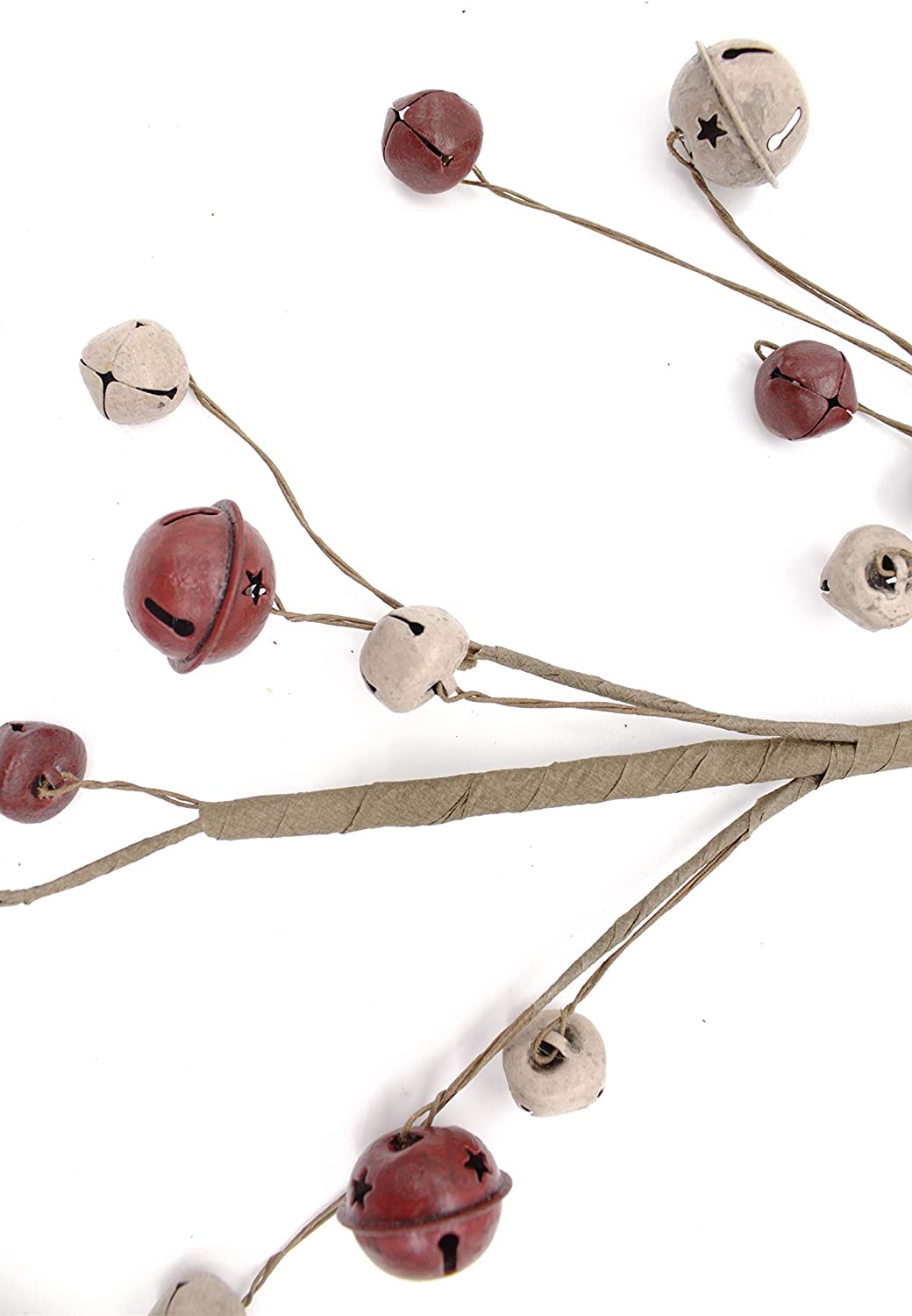 DARO DEKO Decorative Branch with Metal Bells 30 cm or 60 cm Single or Set of 4