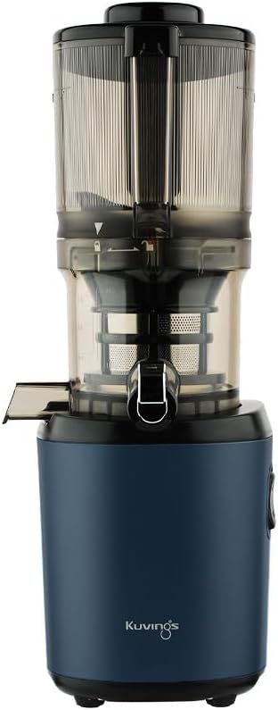 Kuvings Slow Juicer AUTO6 | Juicer for vegetables and fruits, electric cold press, quiet motor, easy to clean, juice & sorbet, 1.7L, BPA-free, slim design, 200 watts (Matt Navy)_KHS-660SE