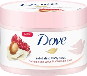 Dove Body Scrub Pomegranate & Shea Butter, 225 ml