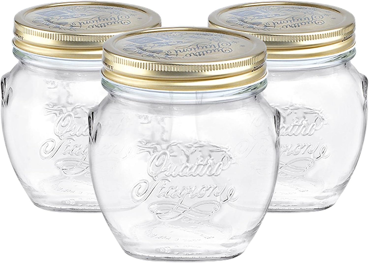 Bormioli Rocco Quattro Stagioni Storage Jars, 500 ml, Pack of 3