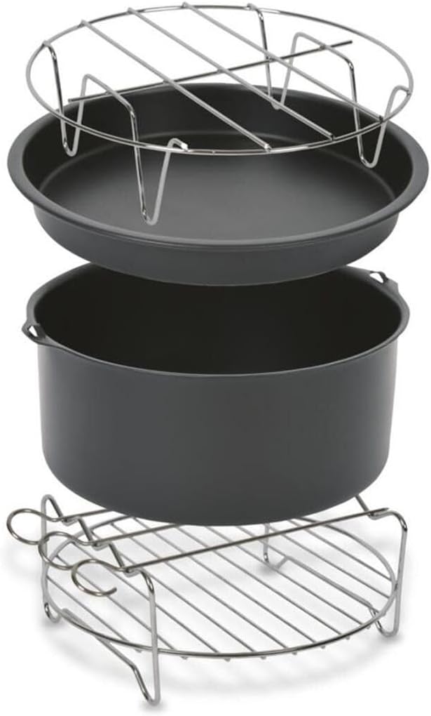 Tefal XA1120 Easy Fry XL Accessory Set | Insert Cooking Basket | 4 Accessories | Hot Air Fryer | Healthy Cooking | Non-Stick Coating, Stainless Steel, Grey