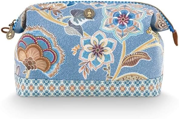 Pip Studio Women\'s Cosmetic Bag Toiletry Bag Cooper Cosmetic Purse Large Matata, blue