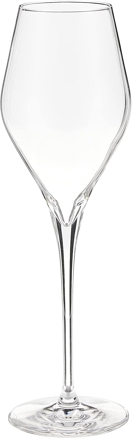 Schott Zwiesel Store Schott Zwiesel Tritan Crystal Finesse Stemware, Champagne Flute with Effervescent Points, 10oz (284ml) - Clear (Pack of 6)