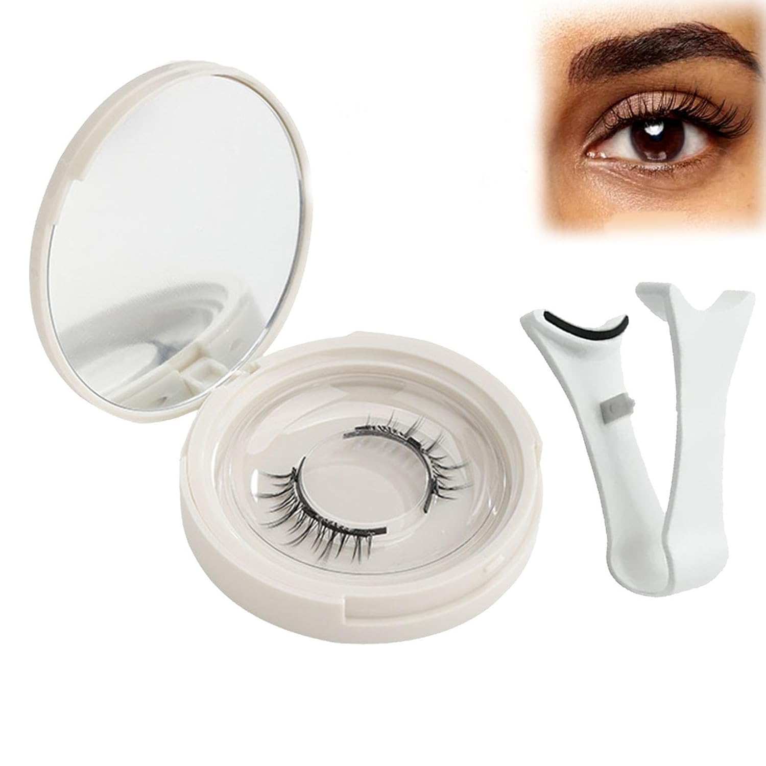Generic Magnetic Ginani Eyelashes, Ginani Magnetic Eyelashes with Applicator, Ginani Magnetic Eyelashes, Ginani Magnetic Eyelashes with Applicator (Full)