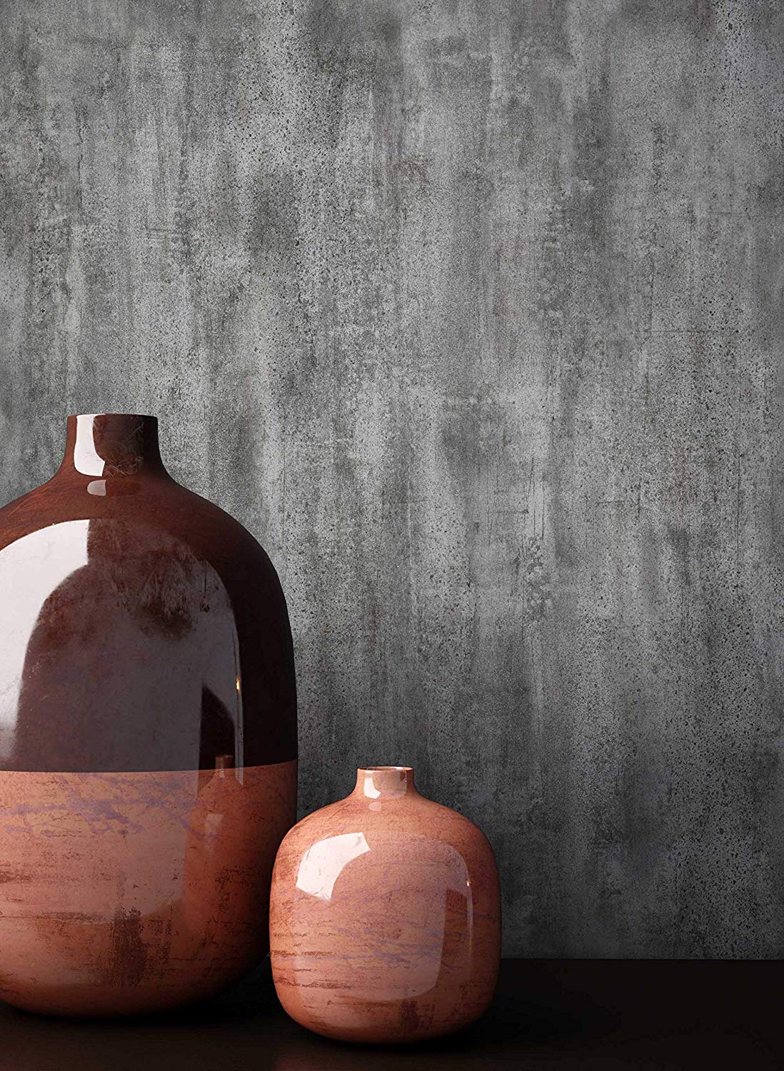 Newroom Design Newroom Concrete Effect Wallpaper Grey Concrete Modern Non-Woven Wallpaper 