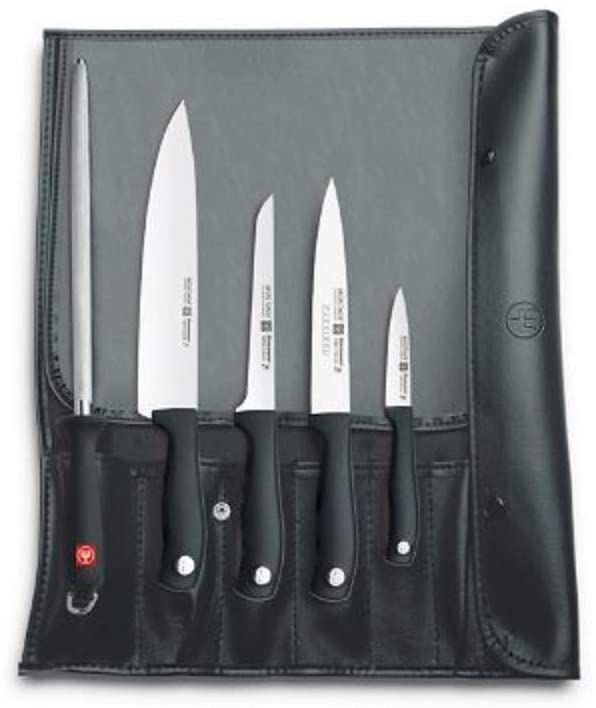 Wusthof WÜSTHOF Starter Roll Bag, Stainless Steel, Black, 43 x 13 x 5 cm, 6 Units