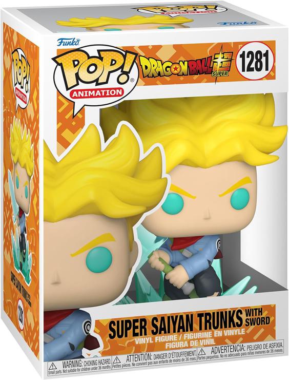 Funko Pop! Animation: DBS - Super Saiyan Trunks with Sword - Dragon Ball Super - Vinyl Collectible Figure - Gift Idea - Official Merchandise - Toys For Children and Adults - Anime Fans