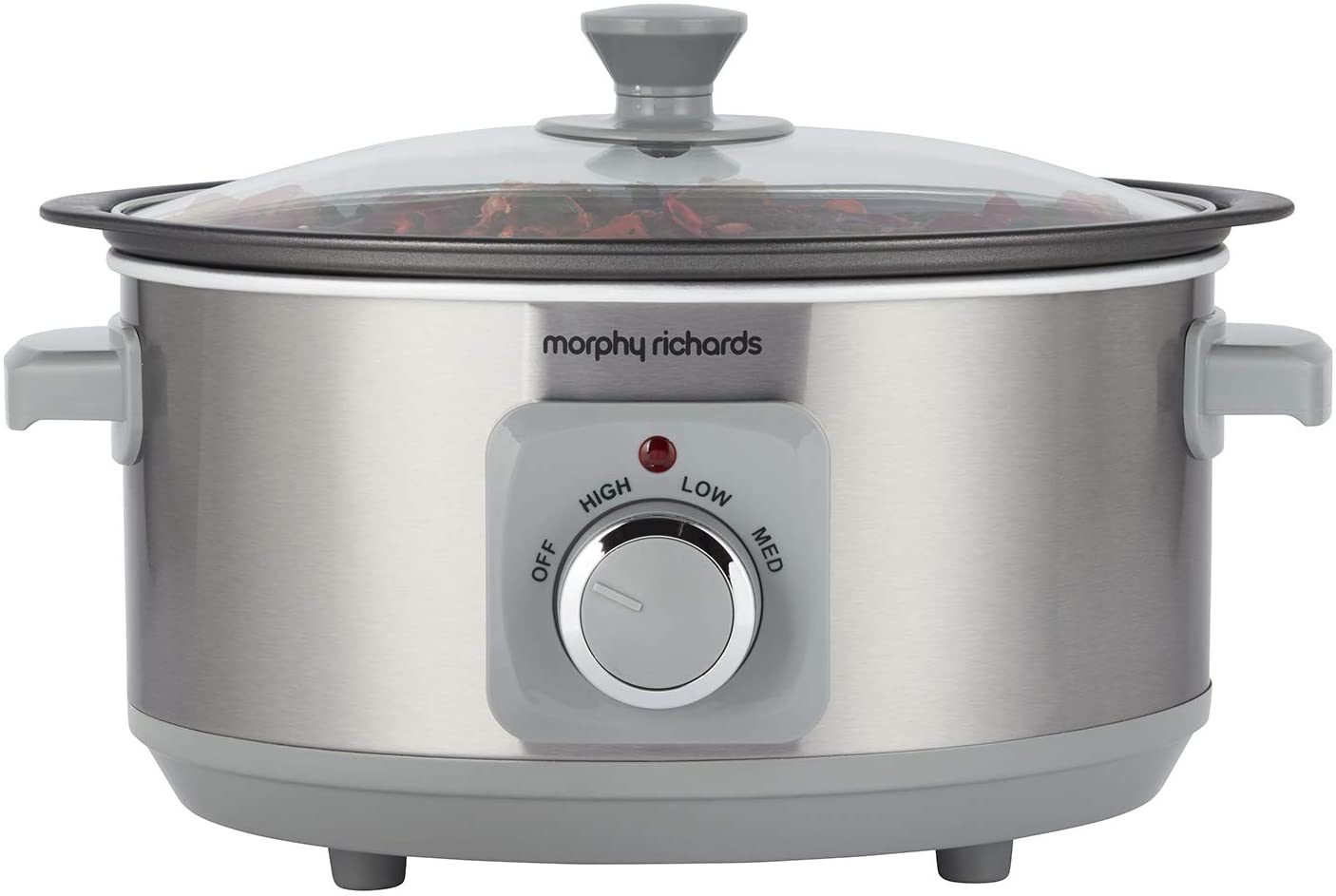 Morphy Richards 460018 460018EE Sear&Stew 3.5L Slow Cooker Stainless Steel (Brushed), 240 V