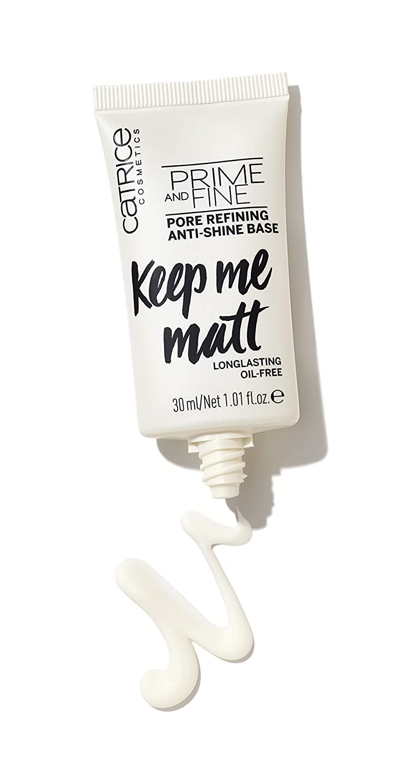 Catrice Prime And Fine Primer - Pore Refining Anti-Shine Base, Pack of 1, 60 g, ‎white