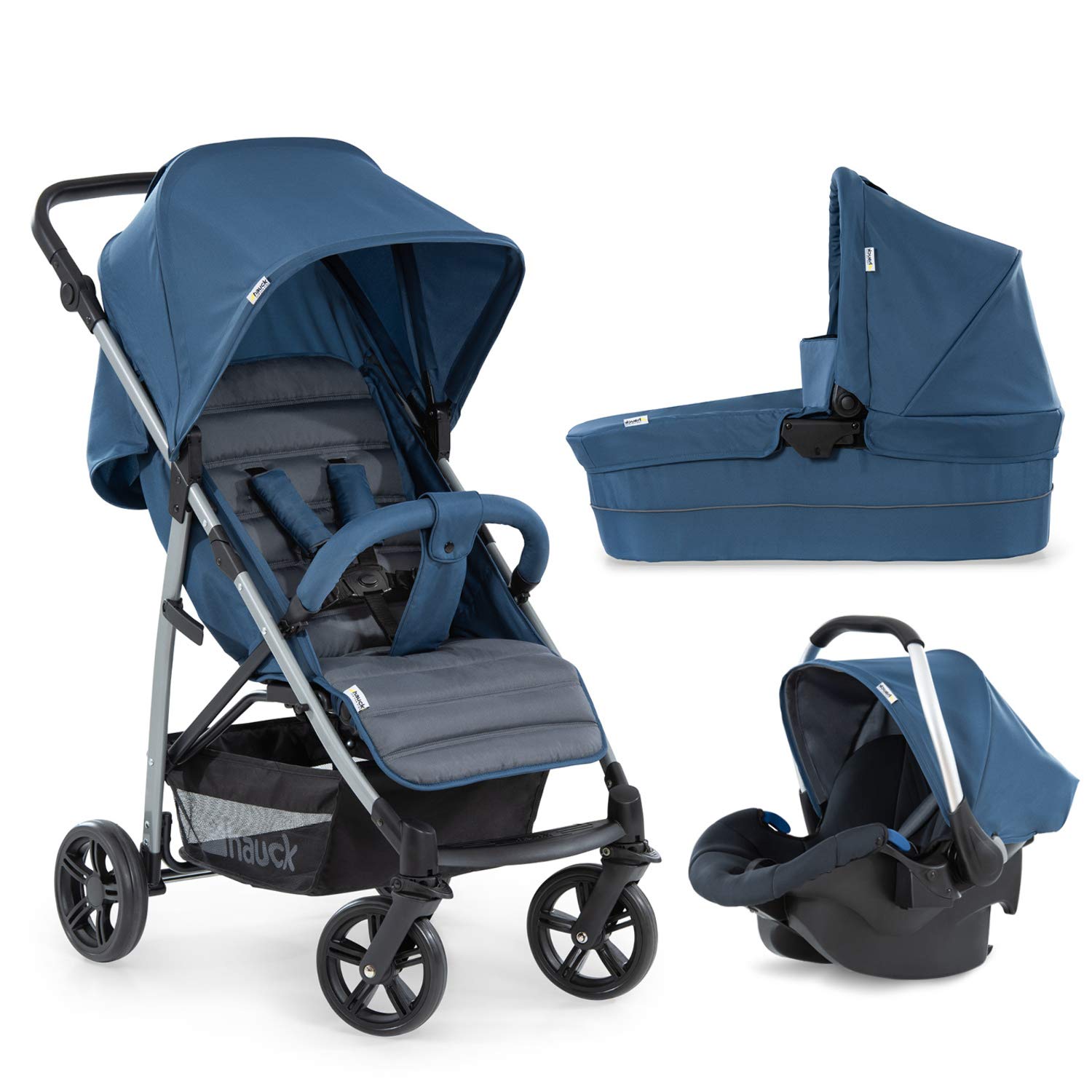 Hauck Rapid 4 Plus Trio Set 3 In 1 Pram Set Up To 25 Kg Isofix-Enabled Baby
