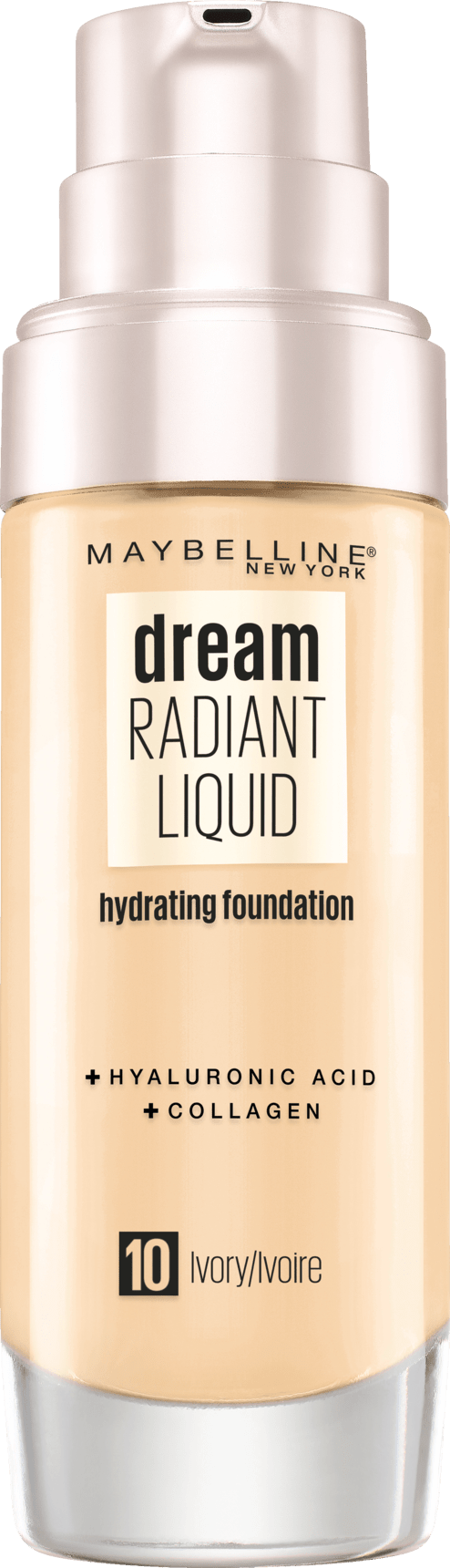 Maybelline Dream Radiant Liquid Make-Up 10 Ivory, 30 Ml