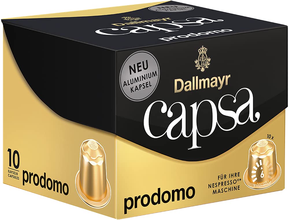 Dallmayr Capsa Prodomo, Coffee Capsule, Arabica, Roasted Coffee, 10 Capsules, 56 g