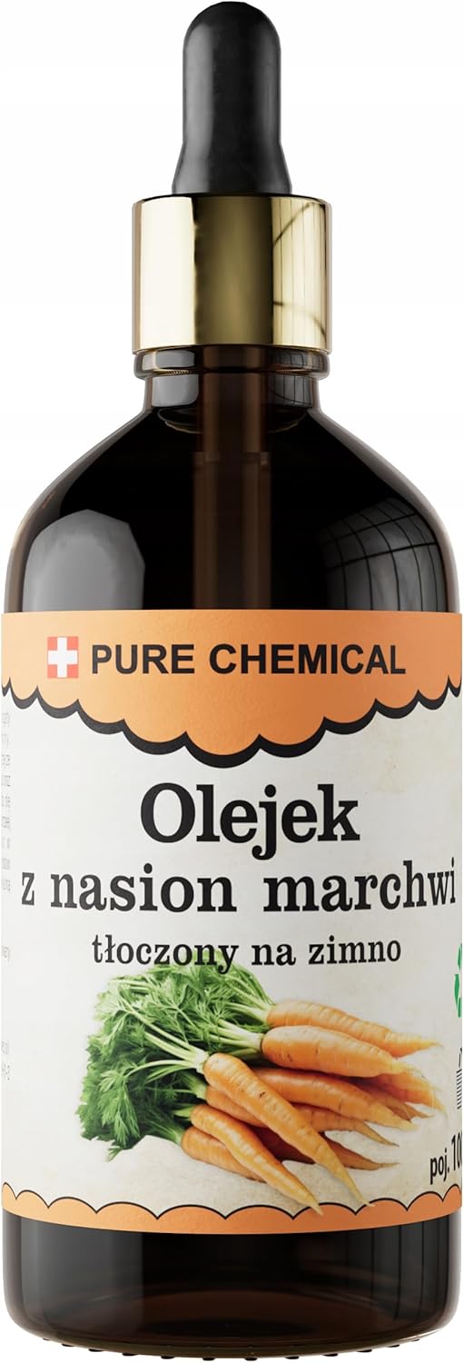 Pure Chemical - Carrot Oil - Carrot Seed Oil - Unrefined - Cold Pressed Oil - 100% Pure - Natural Bronzer - Moisturises - Rejuvenates the Skin - Hair Repair (100 ml)