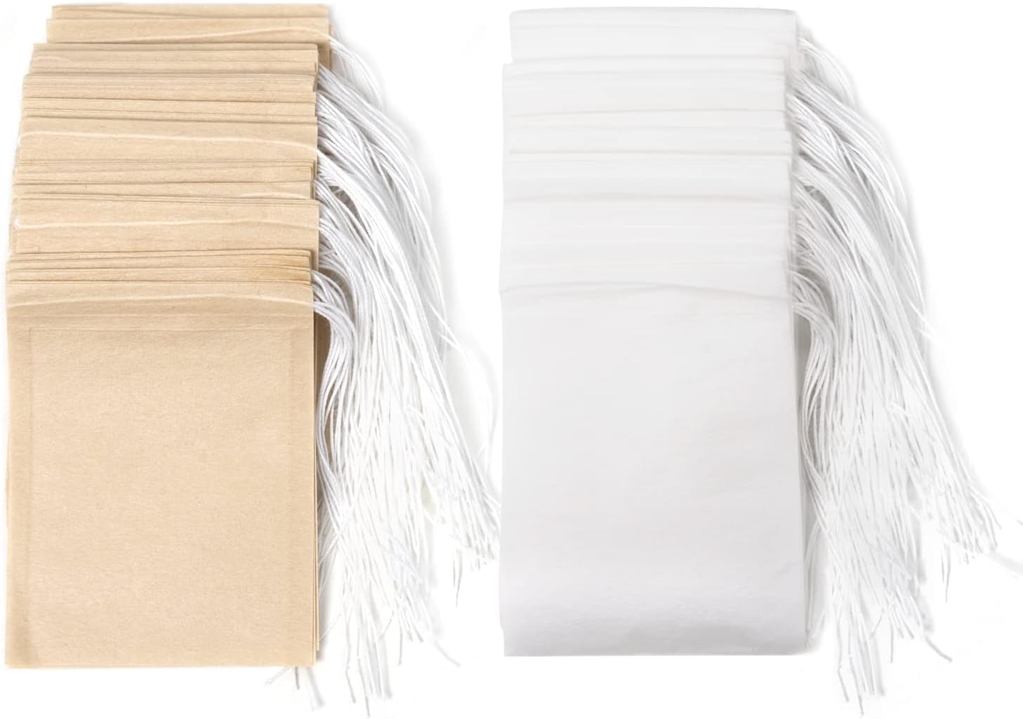 440 Pieces Disposable Drawstring Tea Bags Tea Bags for Loose Tea (6 x 8 cm)