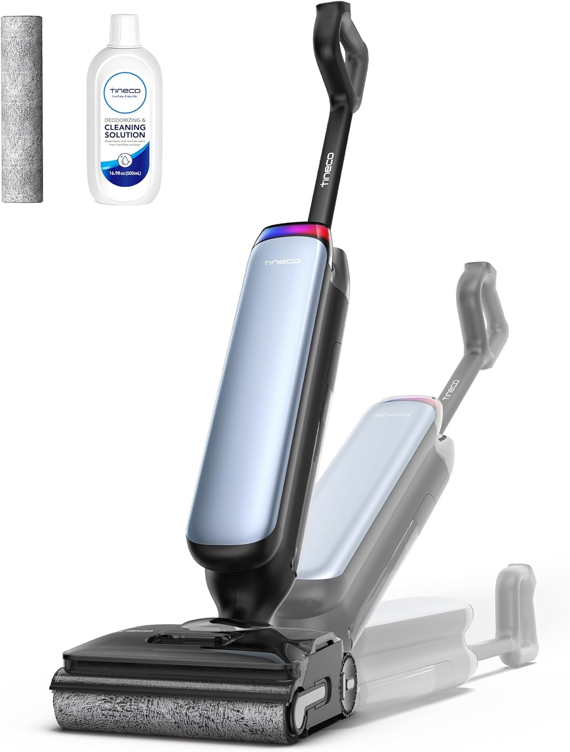 Tineco Floor One S9 Artist Stylish Wet Dry Vacuum Cleaner, 22kPa Wet Vacuum Cleaner, 360° SmoothDrive, Anti-Tangle, 85°C Flashdry Self-Cleaning, 50min Running Time, Double-Sided Cleaning, 180°