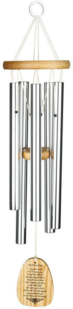 Woodstock Chimes Wrib Irish Blessing Reflections Chime – Silver