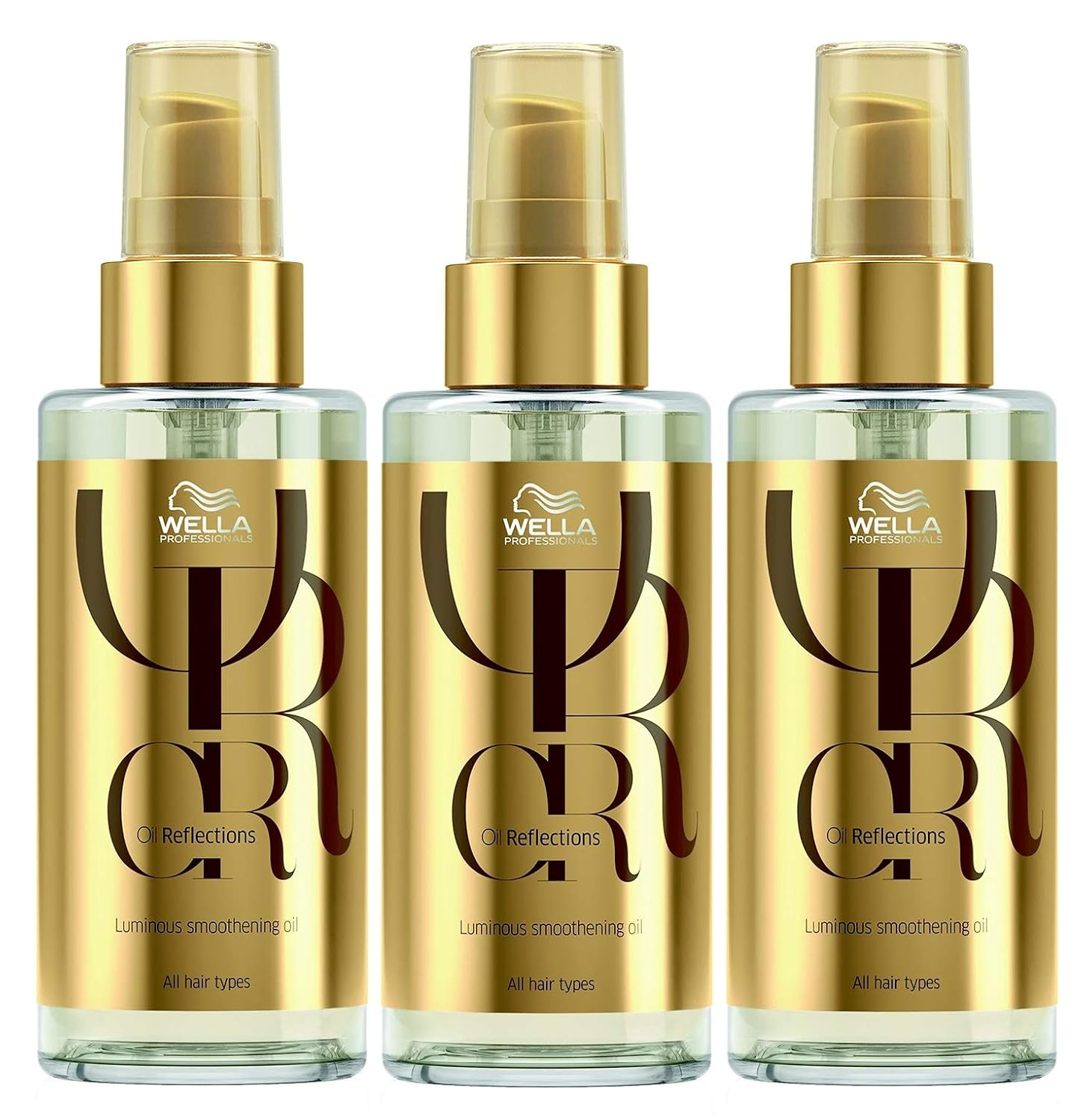 WELLA Professionals Luminous Smoothening Oil Reflections for Smooth Hair 100 ml Pack of 3